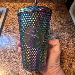Starbucks Iridescent Tumbler with Straw 16oz **NWT**